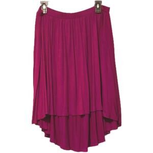 Mossimo Raspberry High Low pull up skirt Large